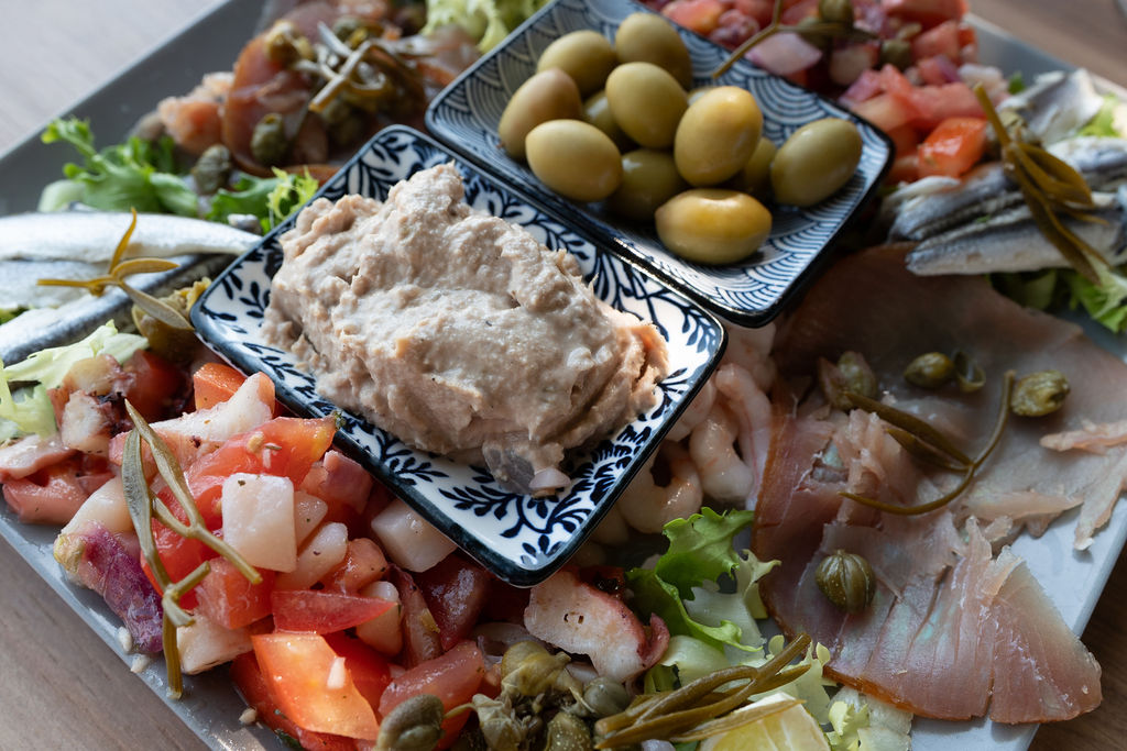Local Croatian cuisine with sea view