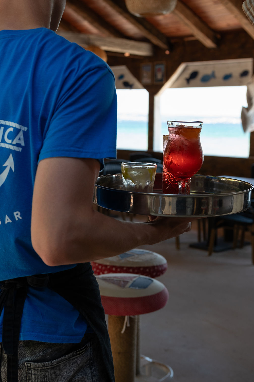 Fresh drinks served at Bartovica Beach Ba