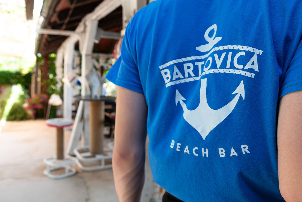 Fresh drinks served at Bartovica Beach Ba