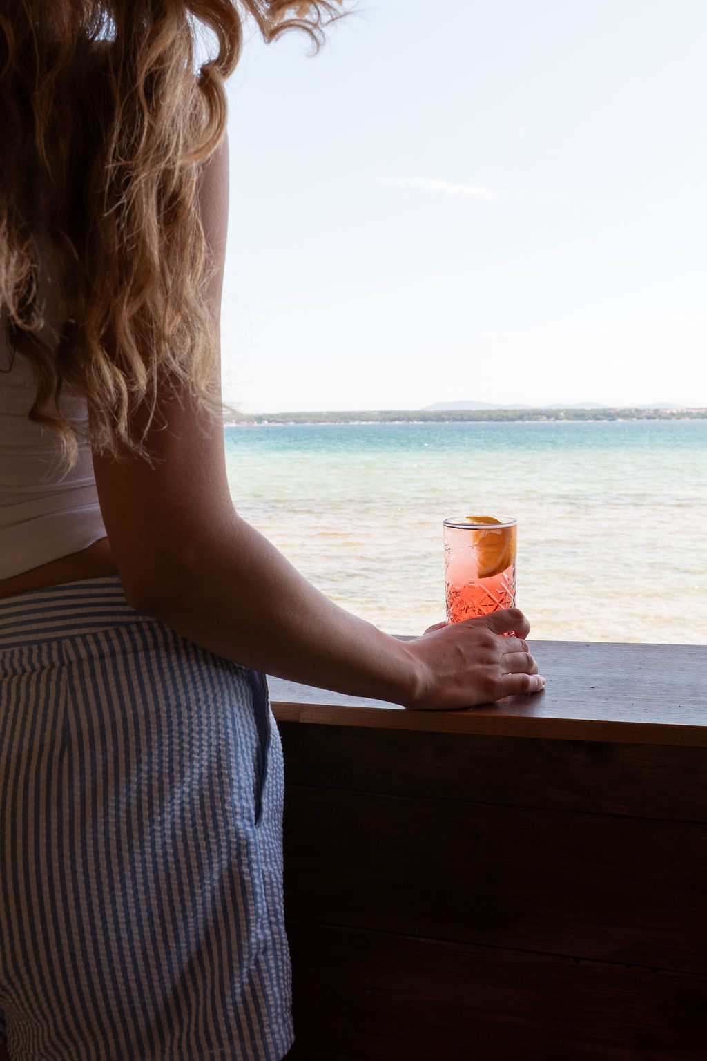 Summer cocktails by the Adriatic Sea in Tkon